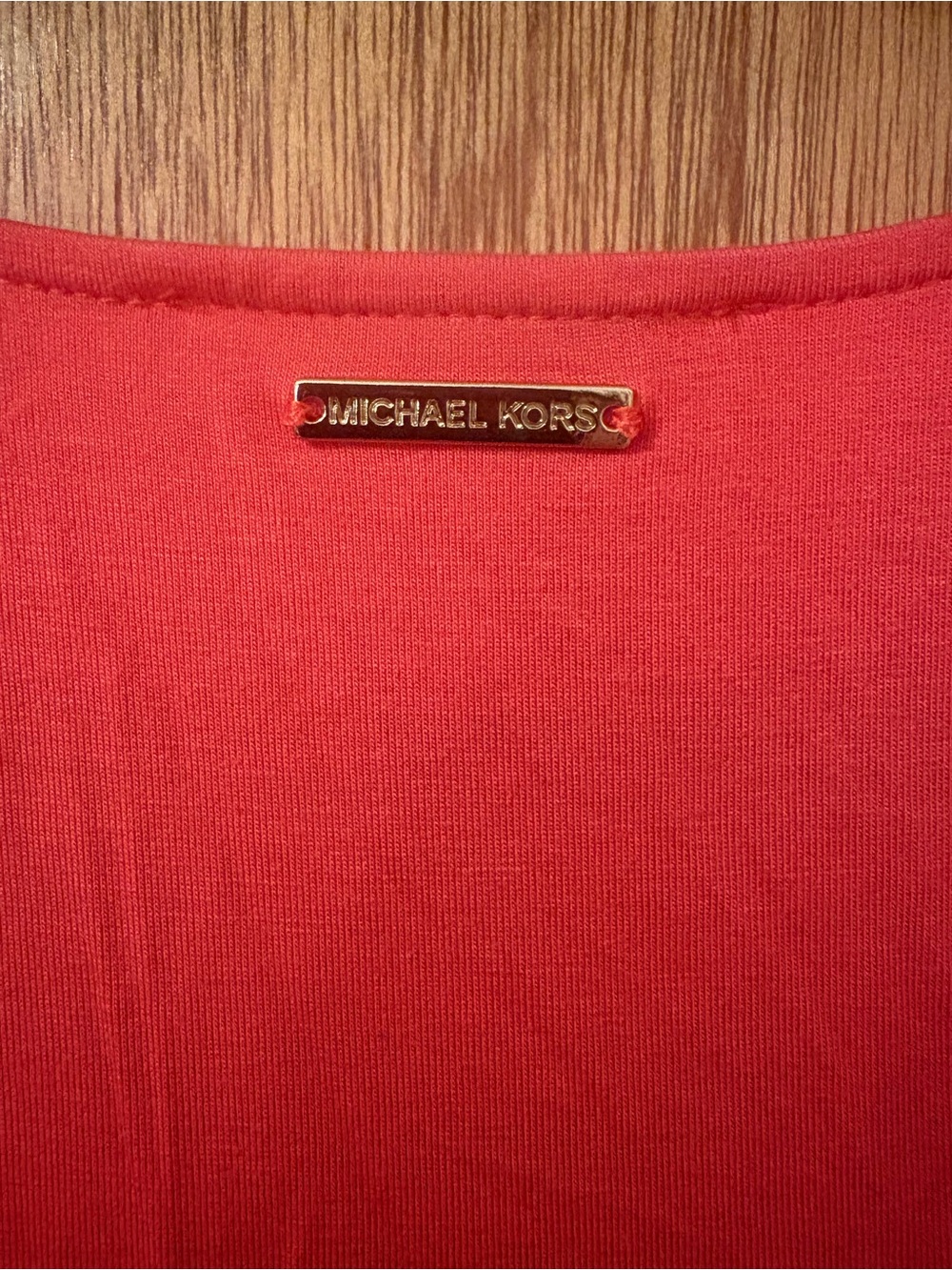 Michael Kors Coral Layered V-Neck Chiffon Sleeveless Blouse - Picture 3 of 5